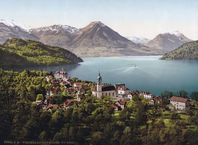 Vitznau, en 1900 par Photoglob N°000001406 Vitznau, en 1900 par Photoglob N°000001406