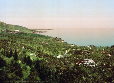 Cardone, lac de Garde en 1900 par Photoglob N°0000016464 