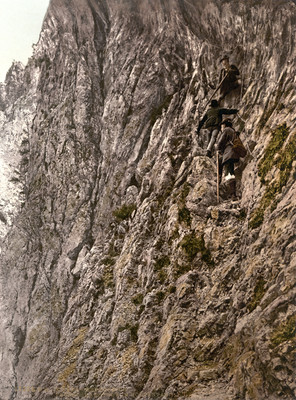 Höllental, la baignoire du diable, en 1900 par Photoglob N°0000017334
