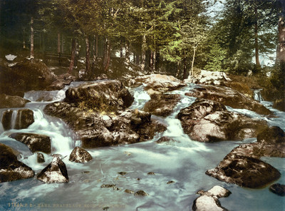 Braunlage, cascade de la Bode, en 1900, par Photoglob N°0000017643 Braunlage, cascade de la Bode, en 1900, par Photoglob N°0000017643