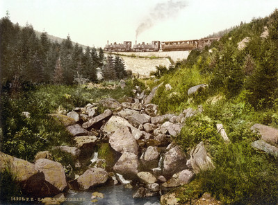 Train du Brocken, en 1900, par Photoglob N°0000016908 Train du Brocken, en 1900, par Photoglob N°0000016908