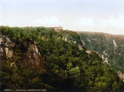 Hexentanzplatz (lieu où dansent les sorcières) en 1900, par Photoglob N°0000006488 Hexentanzplatz (lieu où dansent les sorcières) en 1900, par Photoglob N°0000006488