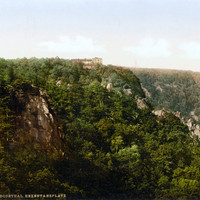 Hexentanzplatz (lieu où dansent les sorcières) en 1900, par Photoglob N°0000006488