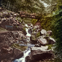 Riefenbachfall en 1900, par Photoglob N°0000016914