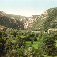 Entrée des gorges de la Bode en 1900, par Photoglob N°0000008123