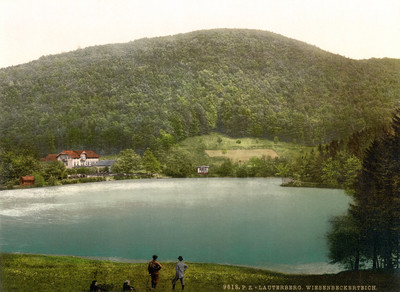 Wiesenbecker Teich à Bad Lauterberg en 1900, par Photoglob N°0000009618 Wiesenbecker Teich à Bad Lauterberg en 1900, par Photoglob N°0000009618