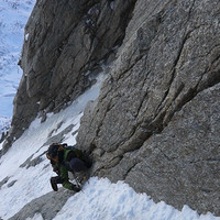 Rêve éphémère d'alpiniste Grandes Jorasses Pointe Young
