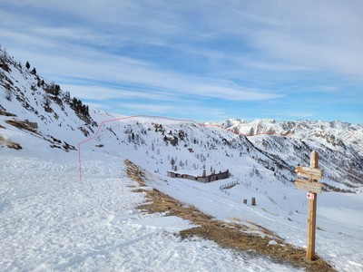 Crêtes du Lausfer vues du Col de la Lombarde