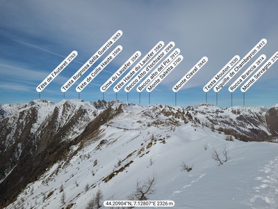 Pano Crêtes du Lausfer, au 1er plan Tête Grosse du Cheval