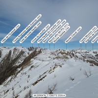 Pano Crêtes du Lausfer, au 1er plan Tête Grosse du Cheval