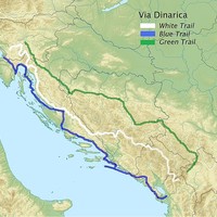 Via Dinarica trail map