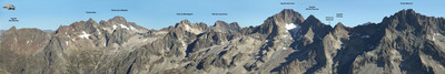 Panorama au N du Pic Turbat Panorama au N du Pic Turbat