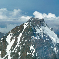 Ailefroide E vue du Pelvoux en 1964 par YM