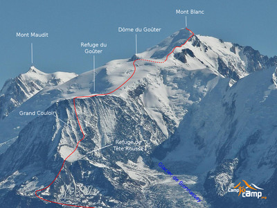 Mont Blanc - Voie Normale par le Goûter Mont Blanc - Voie Normale par le Goûter