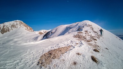 La cresta per il Portella La cresta per il Portella