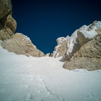 L'imbocco della parte ripida della Direttissima