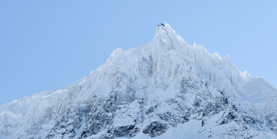 Crépissage d'hiver à l'aiguille du Midi