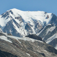 Mont Blanc, haut du versant SW