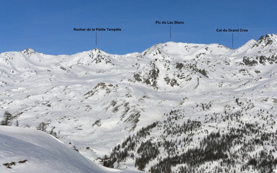 Pic du Lac Blanc - Versant SW