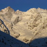Premier soleil sur la Meije Orientale
