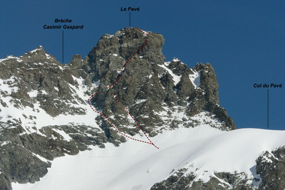 Pavé - Versant W Pavé - Versant W