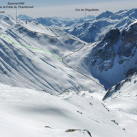 Versant N de l'Aiguillette du Lauzet