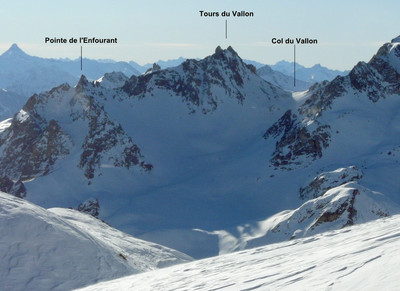 Col du Vallon - Versant N Col du Vallon - Versant N