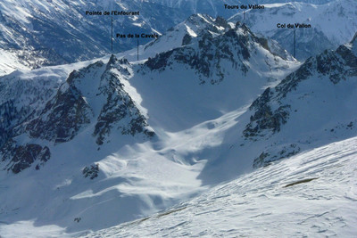 Col du Vallon - Versant N Col du Vallon - Versant N