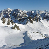 En descendant sur le Col du Vallon, au dessus du Lac Blanc