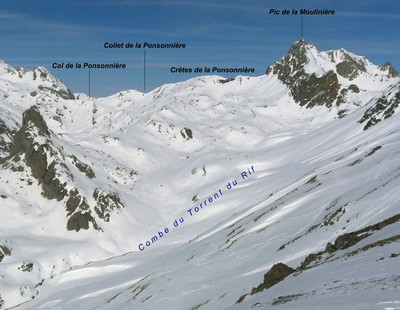 Pic de la Moulinière et Crêtes de la Ponsonnière Pic de la Moulinière et Crêtes de la Ponsonnière