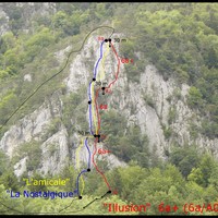 Nouvelle voie à Bonnes Fontaines, Jura Suisse; Illusion
