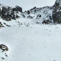Mont Aver descente du couloir NW