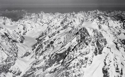 Vallon du Sélé, Pelvoux, Bans, Olan, Muzelle par Walter Mittelholzer en mai 1928
