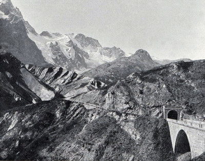Le Râteau - Le Tunnel de la grave et la route du Chazelet,  en 1900 par le TCF