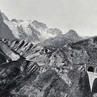 Le Râteau - Le Tunnel de la grave et la route du Chazelet,  en 1900 par le TCF
