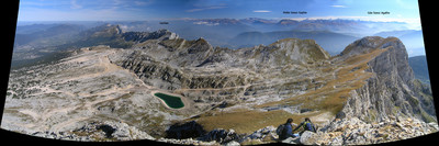 Panorama vu du sommet de la Gde Moucherolle Panorama vu du sommet de la Gde Moucherolle