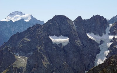 Les trois pic de neige du Lautaret.