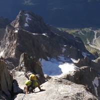 Arête de Tronchey. Grandes Jorasses, Pointe Walker.