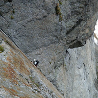 Voie des Français. Aiguille du Pouce, Aiguilles Rouges. Chamonix Mont-Blanc.