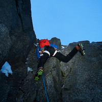 Cécile et la Mésange, Dalles Nord Ouest Aiguille du Peigne. Chamonix Mont-Blanc.