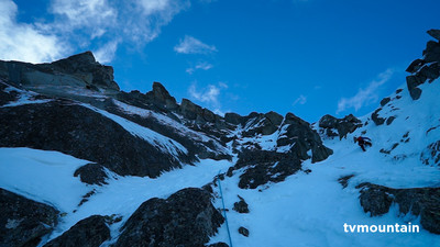 Cécile et la Mésange, Dalles Nord Ouest Aiguille du Peigne. Chamonix Mont-Blanc.