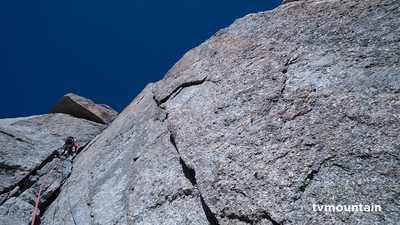 Petit Capucin, Face Est, Voie Gervasutti. Chamonix Mont-Blanc.