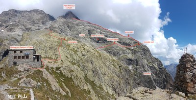 approche arête Sud du Petit Pelvoux et retour Drouchka approche arête Sud du Petit Pelvoux et retour Drouchka
