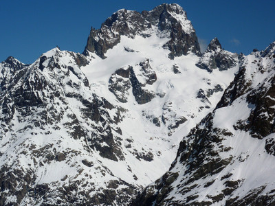 Barre des Ecrins : Face SW