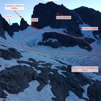 boucle glaciaire col E de l'aiguille du Pelvoux