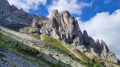 Le Pas de l'œille (Vercors) vu du S.