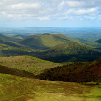 Chaine des Puys N vue du Puy de Dôme par Prométhée