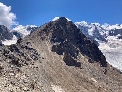 Piz Trovat depuis Diavolezza