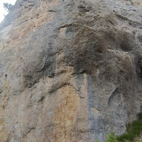 Arrivée à la falaise