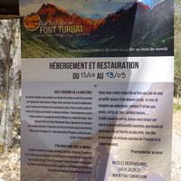 Panneau d'info à l'entrée du PNE